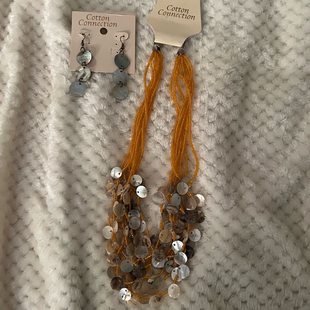Cotton Connection Orange Jewelry Set